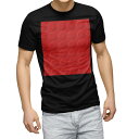 tシャツ メンズ 半袖 ブラック デザイン XS S M L XL 2XL Tシャツ ティーシャツ T shirt　黒 007348 チェック・ボーダー レゴ　ブロック　赤　レッド