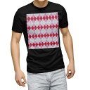 tシャツ メンズ 半袖 ブラック デザイン XS S M L XL 2XL Tシャツ ティーシャツ T shirt 黒 008115 チェック・ボーダー チェッ...