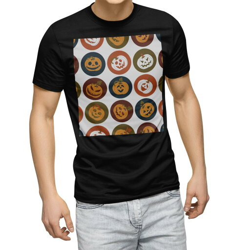 tシャツ メンズ 半袖 ブラック デザイン XS S M L XL 2XL Tシャツ ティーシャツ T shirt 黒 008538 かぼちゃ アイコン 赤 レッド 模様 tシャツ メンズ 半袖 ブラック デザイン XS S M L XL 2XL Tシャツ ティーシャツ T shirt 黒 008538 かぼちゃ アイコン 赤 レッド 模様