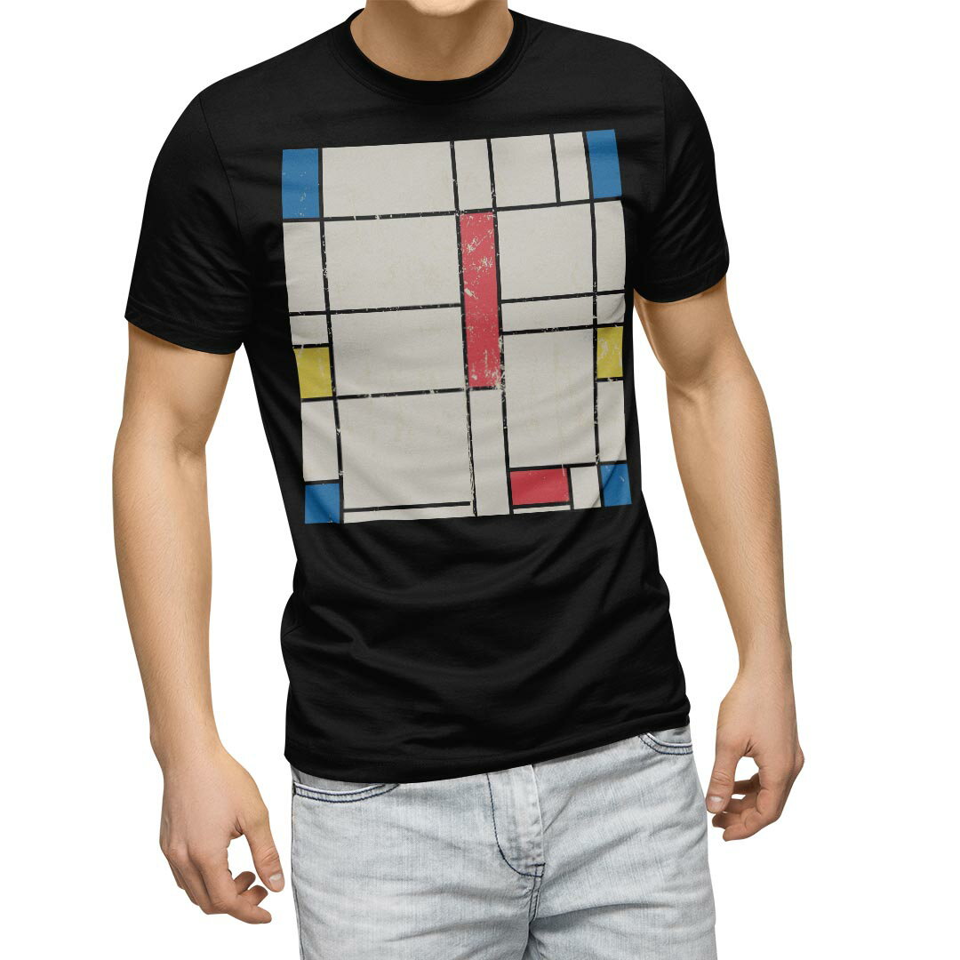 Other - tシャツ メンズ 半袖 ブラック デザイン XS S M L XL 2XL Tシャツ ティーシャツ T shirt　黒 008733 ユニーク 赤　青　黄色　模様