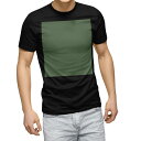 tシャツ メンズ 半袖 ブラック デザイン XS S M L XL 2XL Tシャツ ティーシャツ T shirt 黒 009013 その他 シンプル 無地 緑(4)