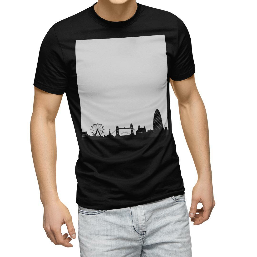 Other - tシャツ メンズ 半袖 ブラック デザイン XS S M L XL 2XL Tシャツ ティーシャツ T shirt 黒 009416 風景　景色　モノクロ