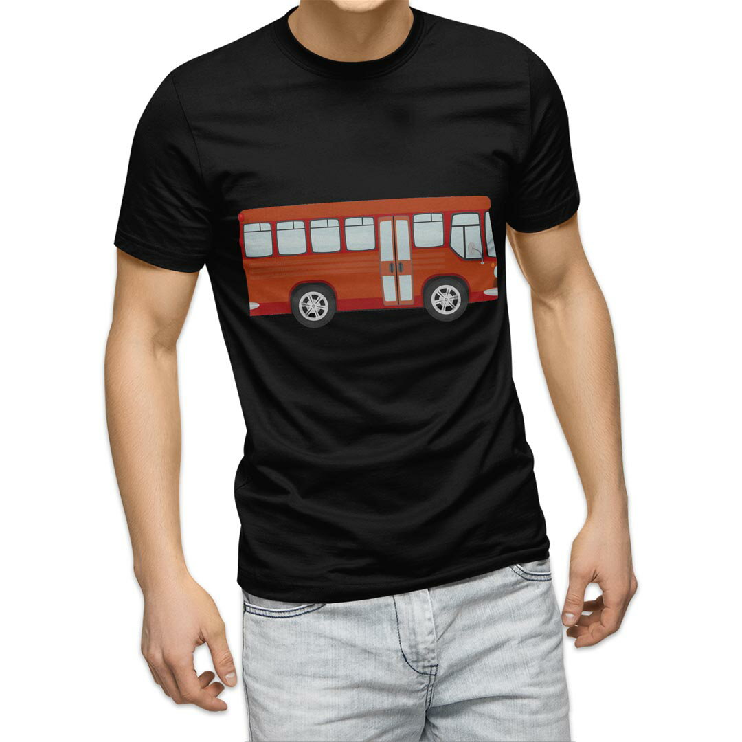 T-Shirts - tシャツ メンズ 半袖 ブラック デザイン XS S M L XL 2XL Tシャツ ティーシャツ T shirt 黒 010326 乗り物　車　赤