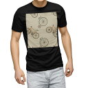 tシャツ メンズ 半袖 ブラック デザイン XS S M L XL 2XL Tシャツ ティーシャツ T shirt 黒 010507 自転車 乗り物 オレンジ 緑