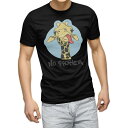 tシャツ メンズ 半袖 ブラック デザイン XS S M L XL 2XL Tシャツ ティーシャツ T shirt 黒 010980 きりん 動物 英語(4)