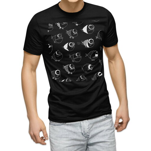 tシャツ メンズ 半袖 ブラック デザイン XS S M L XL 2XL Tシャツ ティーシャツ T shirt 黒 011142 魚 海 生き物 tシャツ メンズ 半袖 ブラック デザイン XS S M L XL 2XL Tシャツ ティーシャツ T shirt 黒 011142 魚 海 生き物