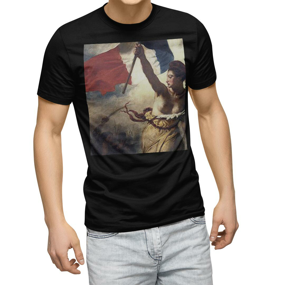 tシャツ メンズ 半袖 ブラック デザイン XS S M L XL 2XL Tシャツ ティーシャツ T shirt　黒 011471 イラスト　人物　絵画
