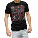 tシャツ メンズ 半袖 ブラック デザイン XS S M L XL 2XL Tシャツ ティーシャツ T shirt 黒 011845 模様 自転車 ブルー