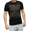 tシャツ メンズ 半袖 ブラック デザイン XS S M L XL 2XL Tシャツ ティーシャツ T shirt 黒 012562 黒 柄 モダン(4)