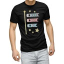 tシャツ メンズ 半袖 ブラック デザイン XS S M L XL 2XL Tシャツ ティーシャツ T shirt 黒 012890 こいのぼり 節句 こどもの...