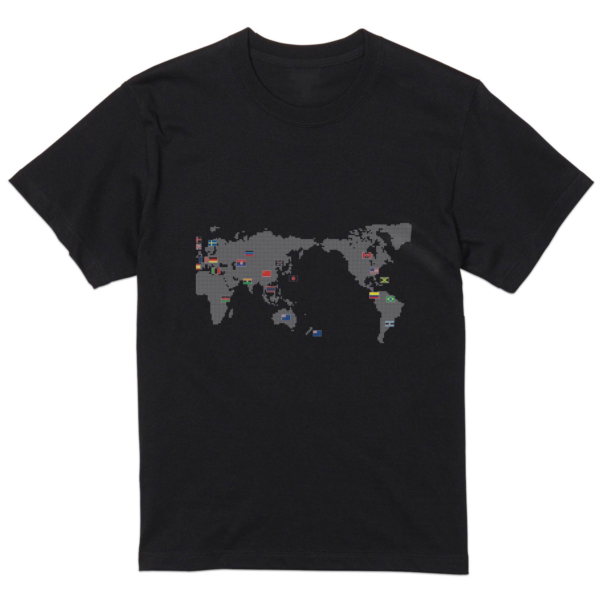 楽天市場】世界地図tシャツ（サイズ（S/M/L）M）（Tシャツ・カットソー