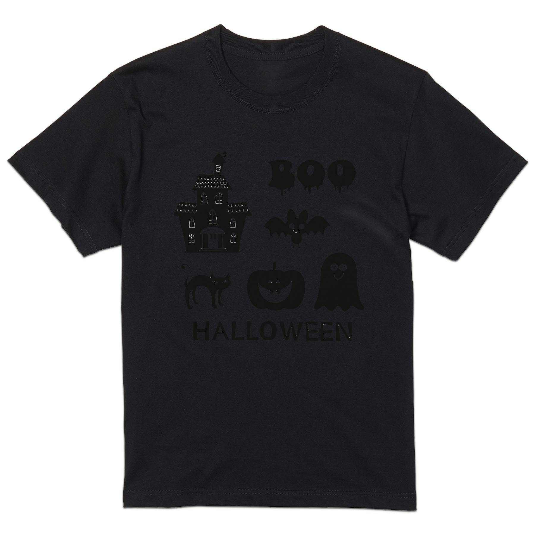 tシャツ メンズ 半袖 ブラック デザイン XS S M L XL 2XL Tシャツ ティーシャツ T shirt 黒 013515 ハロウィン　おばけ　かぼちゃ