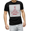 tシャツ メンズ 半袖 ブラック デザイン XS S M L XL 2XL Tシャツ ティーシャツ T shirt 黒 013858 クリスマス ツリー 英語
