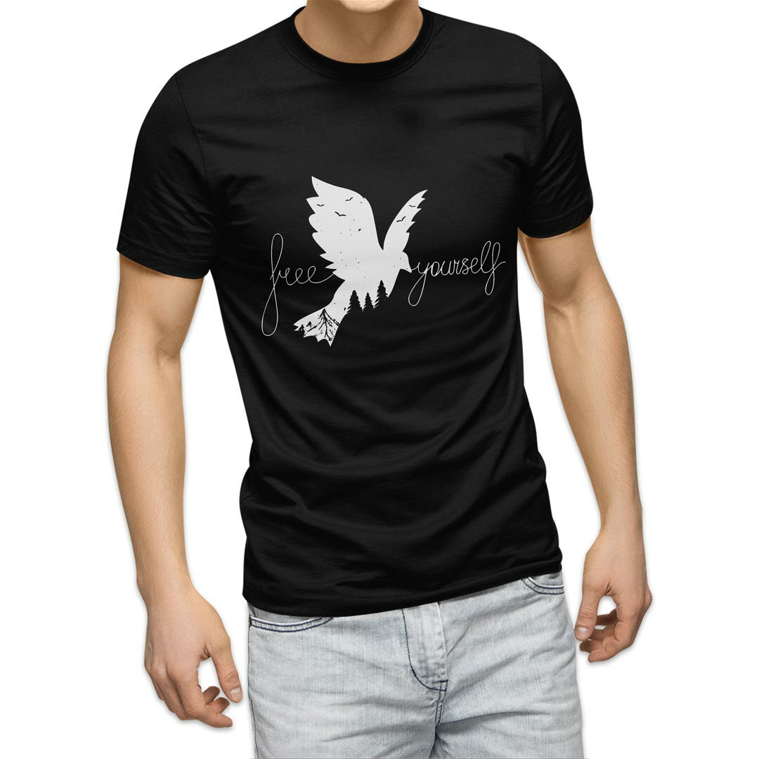 tシャツ メンズ 半袖 ブラック デザイン XS S M L XL 2XL Tシャツ ティーシャツ T shirt　黒 上記で使用したデザインTシャツはこちら▼男性用半袖Tシャツ　ブラック全デザインはこちらから▼▼男性用半袖Tシャツ　ホワイト・グレー全デザインはこちらから▼