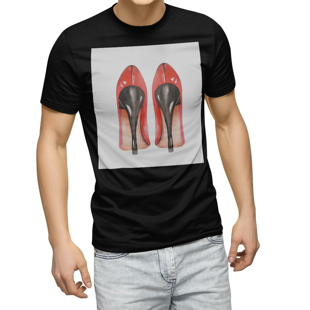 楽天kabeコレtシャツ メンズ 半袖 ブラック デザイン XS S M L XL 2XL Tシャツ ティーシャツ T shirt 黒 014360 ファッション　おしゃれ　靴