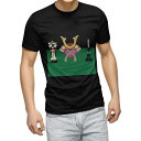 tシャツ メンズ 半袖 ブラック デザイン XS S M L XL 2XL Tシャツ ティーシャツ T shirt 黒 015334 こどもの日 鯉のぼり 兜 ...