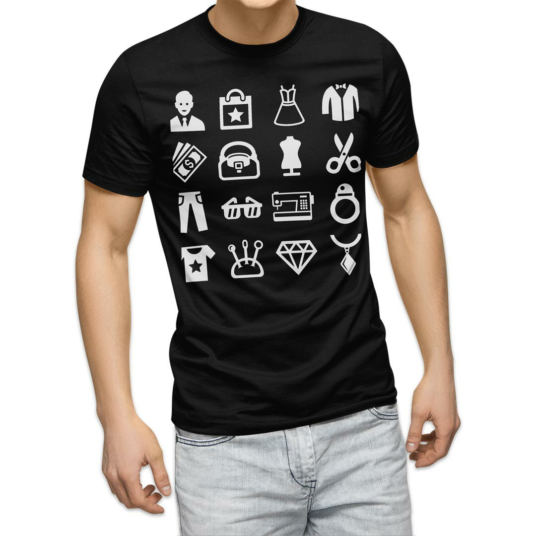 tシャツ メンズ 半袖 ブラック デザイン XS S M L XL 2XL Tシャツ ティーシャツ T shirt 黒 015578 服　整理整頓　ランドリー