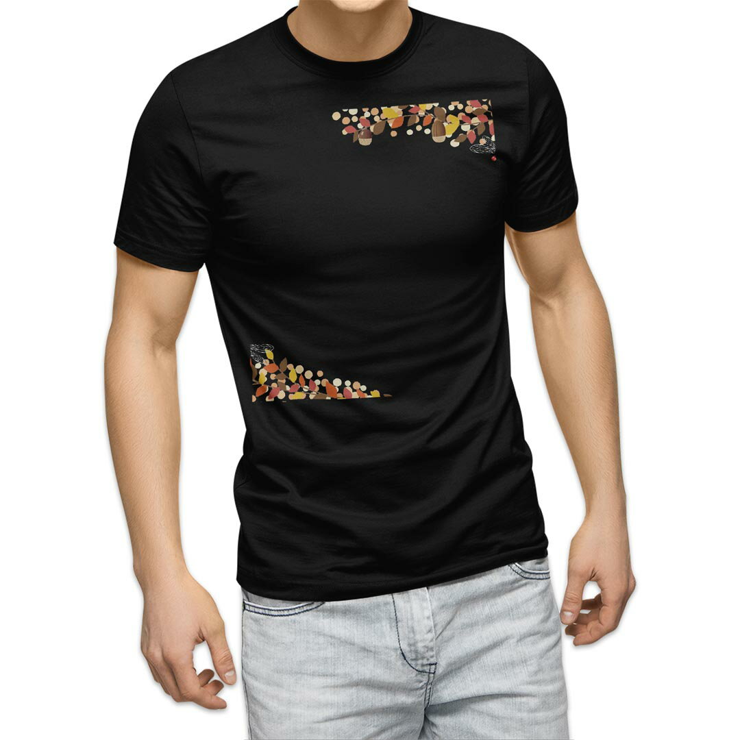 tシャツ メンズ 半袖 ブラック デザイン XS S M L XL 2XL Tシャツ ティーシャツ T shirt　黒 上記で使用したデザインTシャツはこちら▼男性用半袖Tシャツ　ブラック全デザインはこちらから▼▼男性用半袖Tシャツ　ホワイト・グレー全デザインはこちらから▼