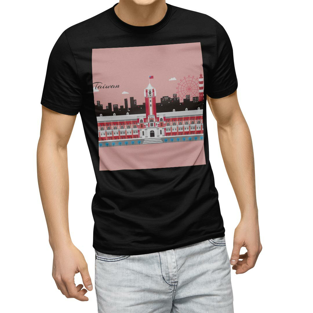 T-Shirts - tシャツ メンズ 半袖 ブラック デザイン XS S M L XL 2XL Tシャツ ティーシャツ T shirt　黒 015662 台湾　海外　旅行
