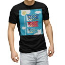 tシャツ メンズ 半袖 ブラック デザイン XS S M L XL 2XL Tシャツ ティーシャツ T shirt 黒 015797 鯉のぼり 空 端午の節句