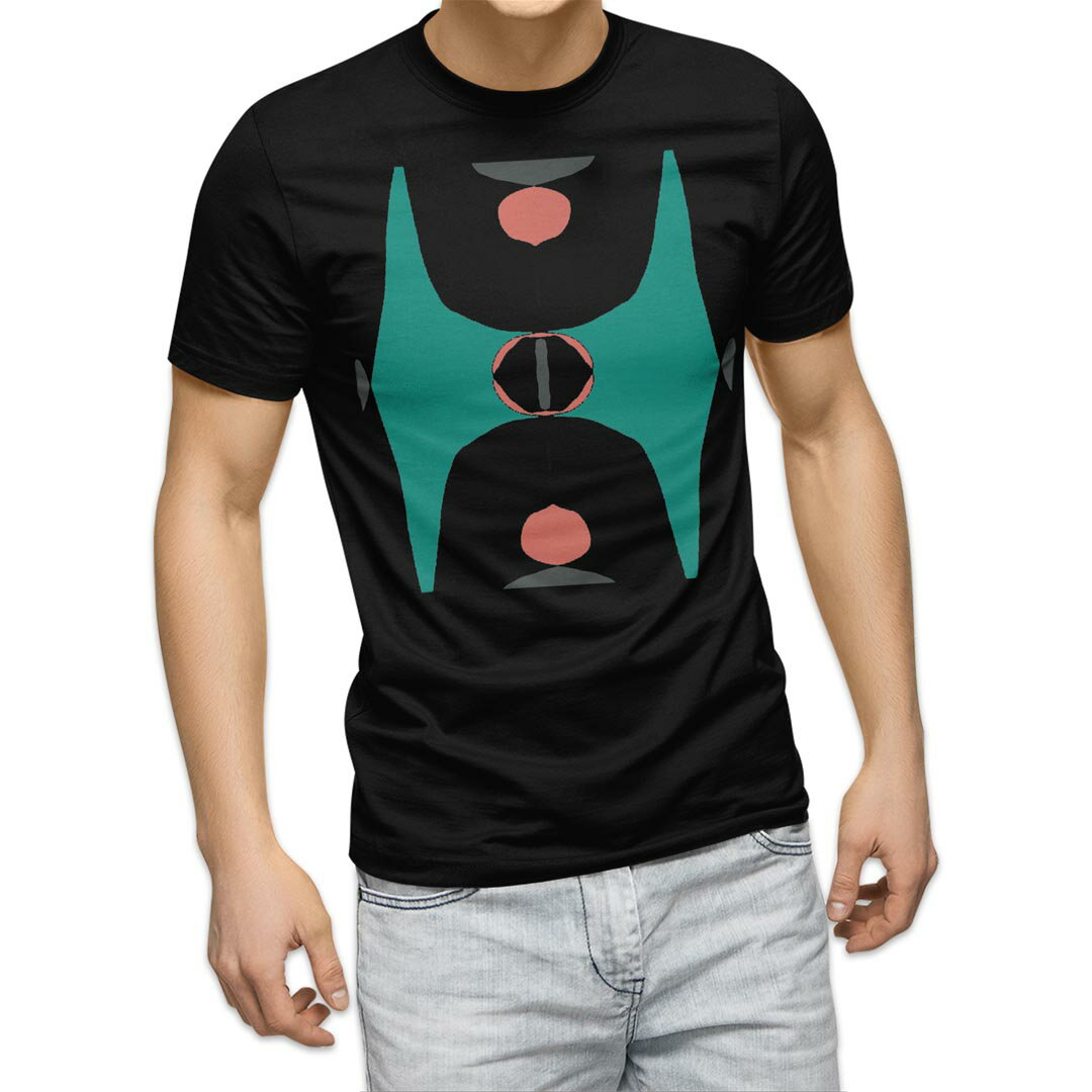 T-Shirts - tシャツ メンズ 半袖 ブラック デザイン XS S M L XL 2XL Tシャツ ティーシャツ T shirt 黒 016283 カラフル