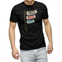 tシャツ メンズ 半袖 ブラック デザイン XS S M L XL 2XL Tシャツ ティーシャツ T shirt 黒 017786 こどもの日 こいのぼり ...