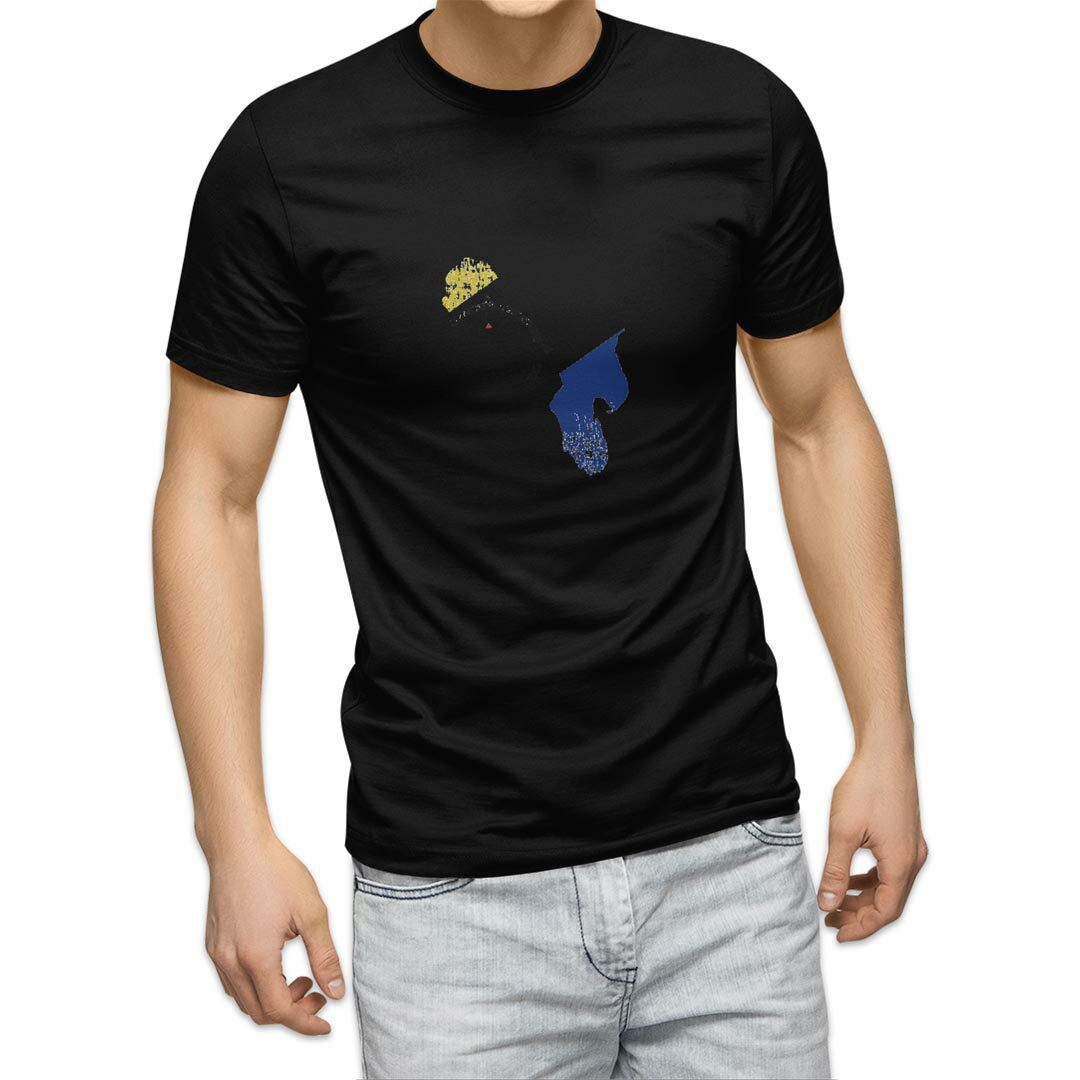 tシャツ メンズ 半袖 ブラック デザイン XS S M L XL 2XL Tシャツ ティーシャツ T shirt 黒 018779 bonaire ボネール(4.0)
