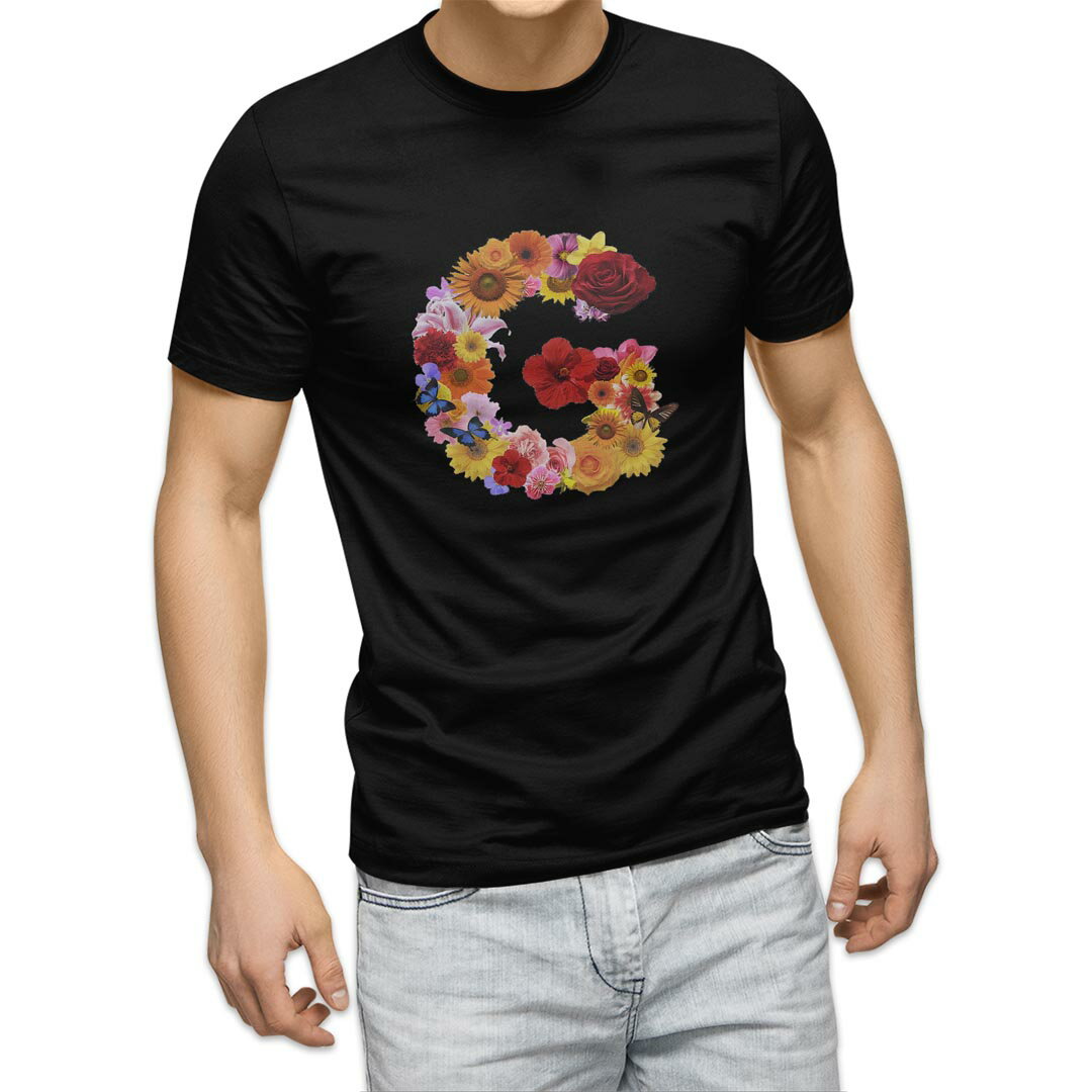 T-Shirts - tシャツ メンズ 半袖 ブラック デザイン XS S M L XL 2XL Tシャツ ティーシャツ T shirt 黒 019312 文字 g アルファベット