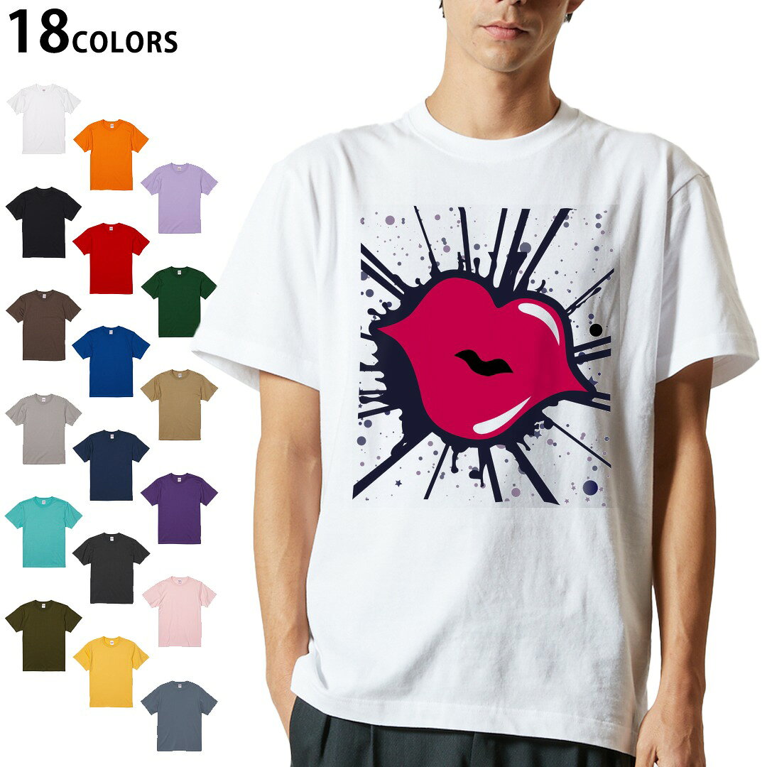 楽天市場】唇 Tシャツ（カラーブルー）（メンズファッション）の通販