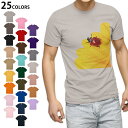 選べる25カラー tシャツ メンズ 半袖 ホワイト グレー デザイン S M L XL 2XL 3XL Tシャツ ティーシャツ T shirt 001580 花 テントウムシ 花びら