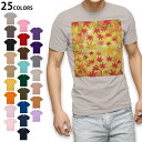 選べる25カラー tシャツ メンズ 半袖 ホワイト グレー デザイン S M L XL 2XL 3XL Tシャツ ティーシャツ T shirt 005455 和風 和柄 紅葉
