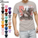 選べる25カラー tシャツ メンズ 半袖 ホワイト グレー デザイン S M L XL 2XL 3XL Tシャツ ティーシャツ T shirt 014830 冬 動物 リス 紅葉
