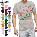 選べる25カラー tシャツ メンズ 半袖 ホワイト グレー デザイン S M L XL 2XL 3XL Tシャツ ティーシャツ T shirt 015565 お菓子 紅茶 かわいい