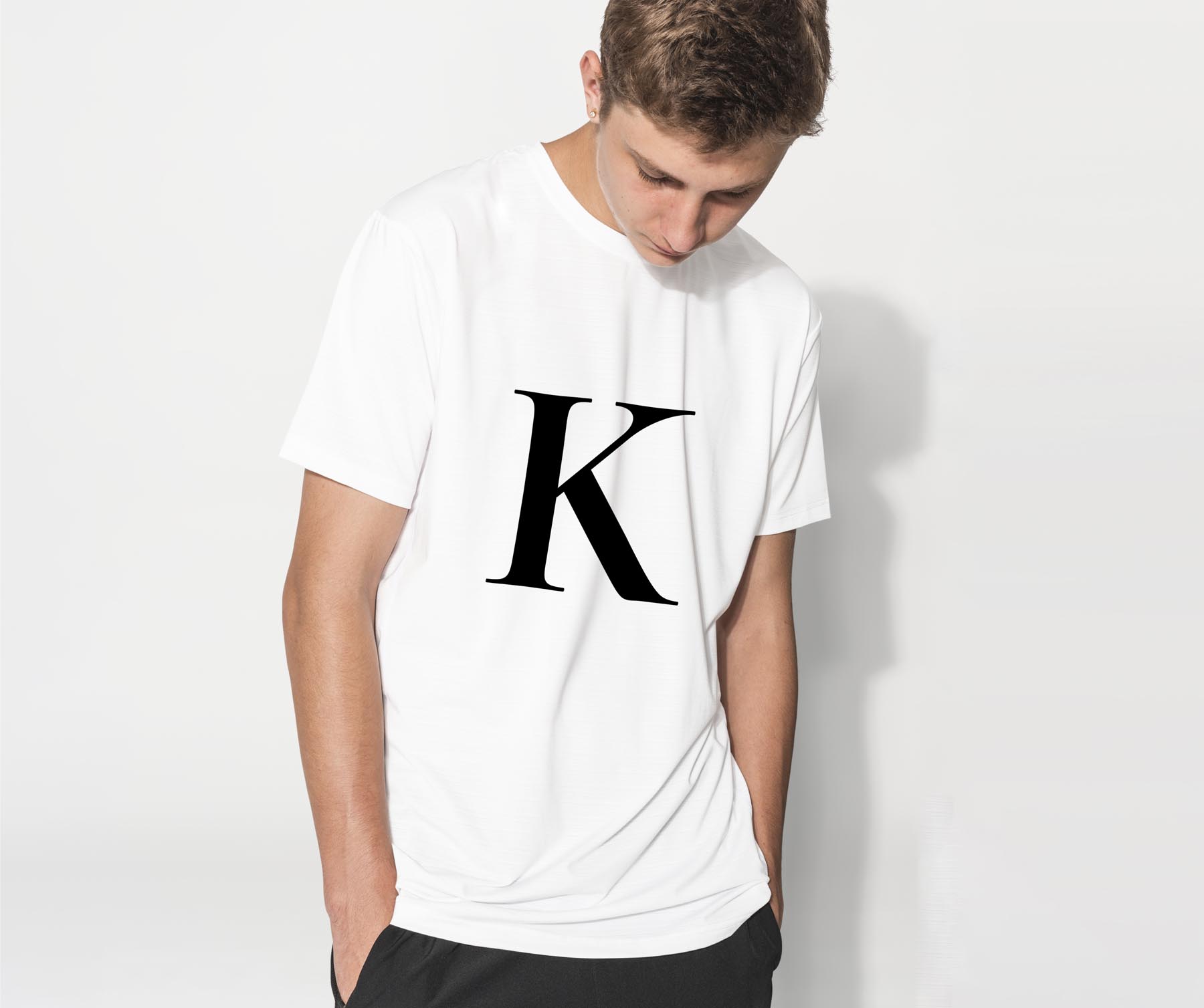 ドライTシャツ メンズ 吸水 速乾 DRY 選べる18カラー! 半袖 デザインドライTシャツ スポーツ ゆったり ティーシャツ T shirt 019544 文字 k アルファベット