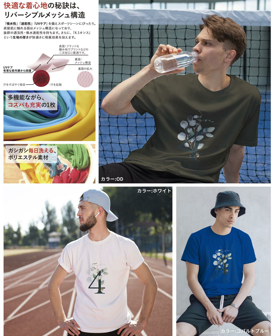 ドライTシャツ メンズ 吸水 速乾 DRY 選べる18カラー! 半袖 デザインドライTシャツ スポーツ ゆったり ティーシャツ T shirt 019373 文字 4