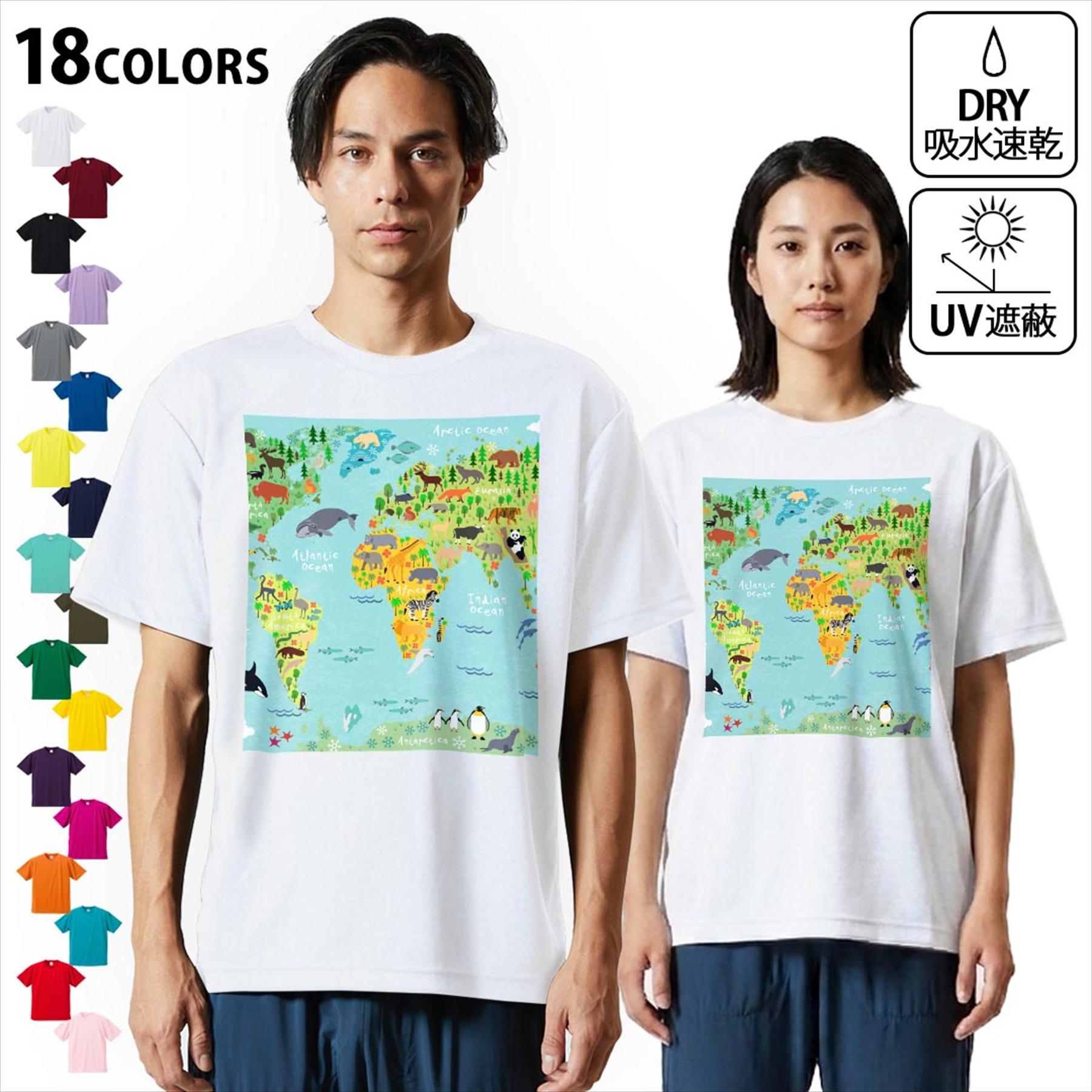 楽天市場】世界地図tシャツ（サイズ（S/M/L）M）（Tシャツ・カットソー