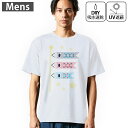 メンズ ドライTシャツ ホワイト 半袖 4.1オンス ジム トレーニング スポーツ 運動会 ドライアスレチック UVカット 紫外線遮蔽 吸水速乾 デザイン Ts...