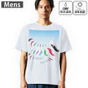 メンズ ドライTシャツ ホワイト 半袖 4.1オンス ジム トレーニング スポーツ 運動会 ドライアスレチック UVカット 紫外線遮蔽 吸水速乾 デザイン Ts...