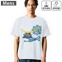 メンズ ドライTシャツ ホワイト 半袖 4.1オンス ジム トレーニング スポーツ 運動会 ドライアスレチック UVカット 紫外線遮蔽 吸水速乾 デザイン Ts...
