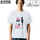 メンズ ドライTシャツ ホワイト 半袖 4.1オンス ジム トレーニング スポーツ 運動会 ドライアスレチック UVカット 紫外線遮蔽 吸水速乾 デザイン Ts...