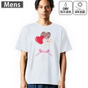 メンズ ドライTシャツ ホワイト 半袖 4.1オンス ジム トレーニング スポーツ 運動会 ドライアスレチック UVカット 紫外線遮蔽 吸水速乾 デザイン Tshirt S M L XL 2XL 3XL 4XL 5XL 6XL 015791 チョコレート お菓子 ハート