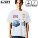 メンズ ドライTシャツ ホワイト 半袖 4.1オンス ジム トレーニング スポーツ 運動会 ドライアスレチック UVカット 紫外線遮蔽 吸水速乾 デザイン Ts...