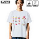 メンズ ドライTシャツ ホワイト 半袖 4.1オンス ジム トレーニング スポーツ 運動会 ドライアスレチック UVカット 紫外線遮蔽 吸水速乾 デザイン Ts...