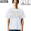 メンズ ドライTシャツ ホワイト 半袖 4.1オンス ジム トレーニング スポーツ 運動会 ドライアスレチック UVカット 紫外線遮蔽 吸水速乾 デザイン Tshirt S M L XL 2XL 3XL 4XL 5XL 6XL 017819 サンタ 顔 かわいい クリスマス(4)