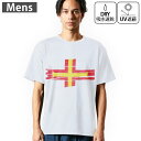 メンズ ドライTシャツ ホワイト 半袖 4.1オンス ジム トレーニング スポーツ 運動会 ドライアスレチック UVカット 紫外線遮蔽 吸水速乾 デザイン Tshirt S M L XL 2XL 3XL 4XL 5XL 6XL 018461 guernsey ガーンジー