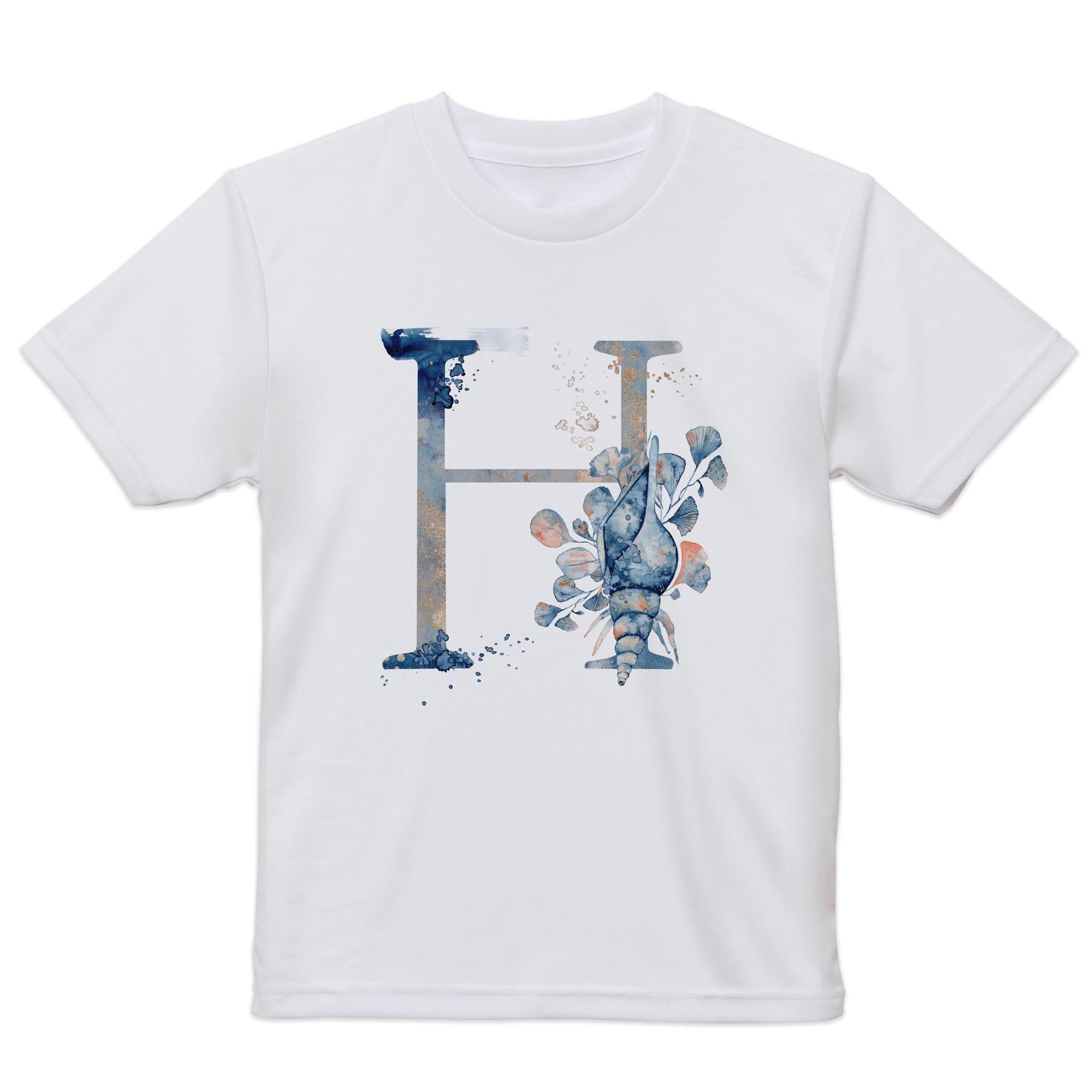 メンズ ドライTシャツ ホワイト 半袖 4.1オンス ジム トレーニング スポーツ 運動会 ドライアスレチック UVカット 紫外線遮蔽 吸水速乾 デザイン Tshirt S M L XL 2XL 3XL 4XL 019660 文字 h アルファベット