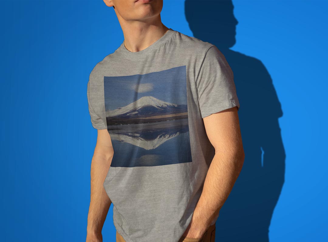 Tシャツ メンズ 半袖 ホワイト グレー デザイン S M L XL 2XL Tシャツ ティーシャツ T shirt 002812 景色　風景　写真