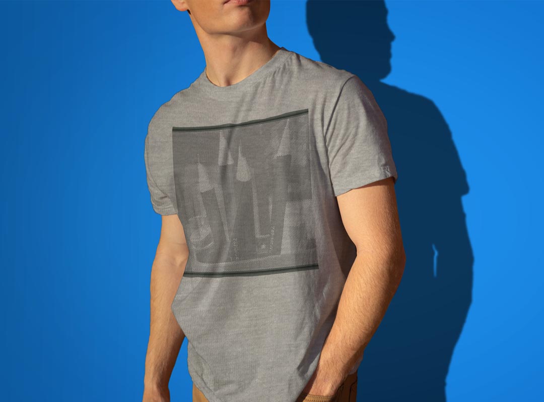 Tシャツ メンズ 半袖 ホワイト グレー デザイン S M L XL 2XL Tシャツ ティーシャツ T shirt 023660 鉛筆　モノクロの商品画像 3