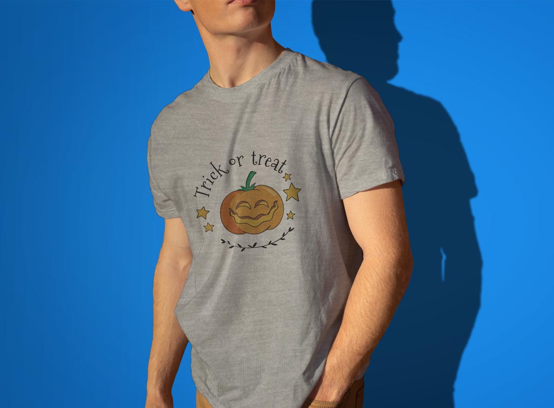 Tシャツ メンズ 半袖 ホワイト グレー デザイン S M L XL 2XL Tシャツ ティーシャツ T shirt 035504 かぼちゃ かわいい