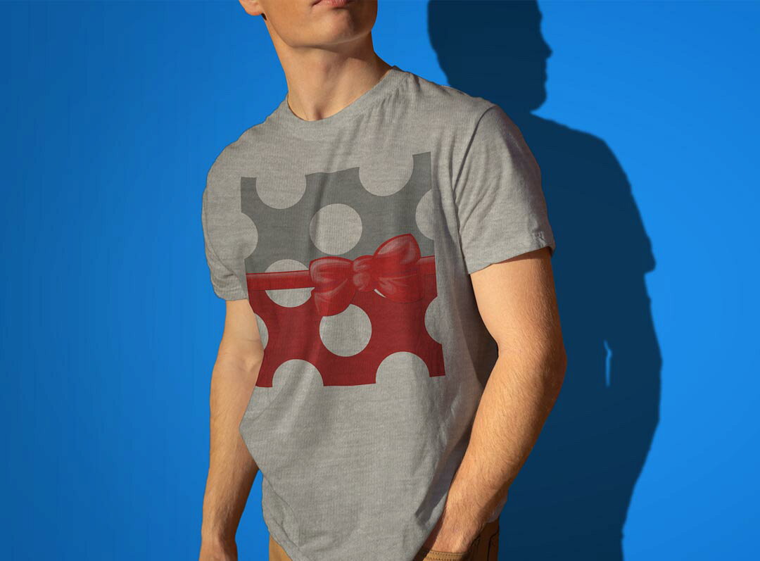 T-Shirt Hombres Semirrujo Blanco Gris Diseño S M L XL 2XL T-Shirt T-Shirt 007942 Cinturón Rojo Rojo — vista 3